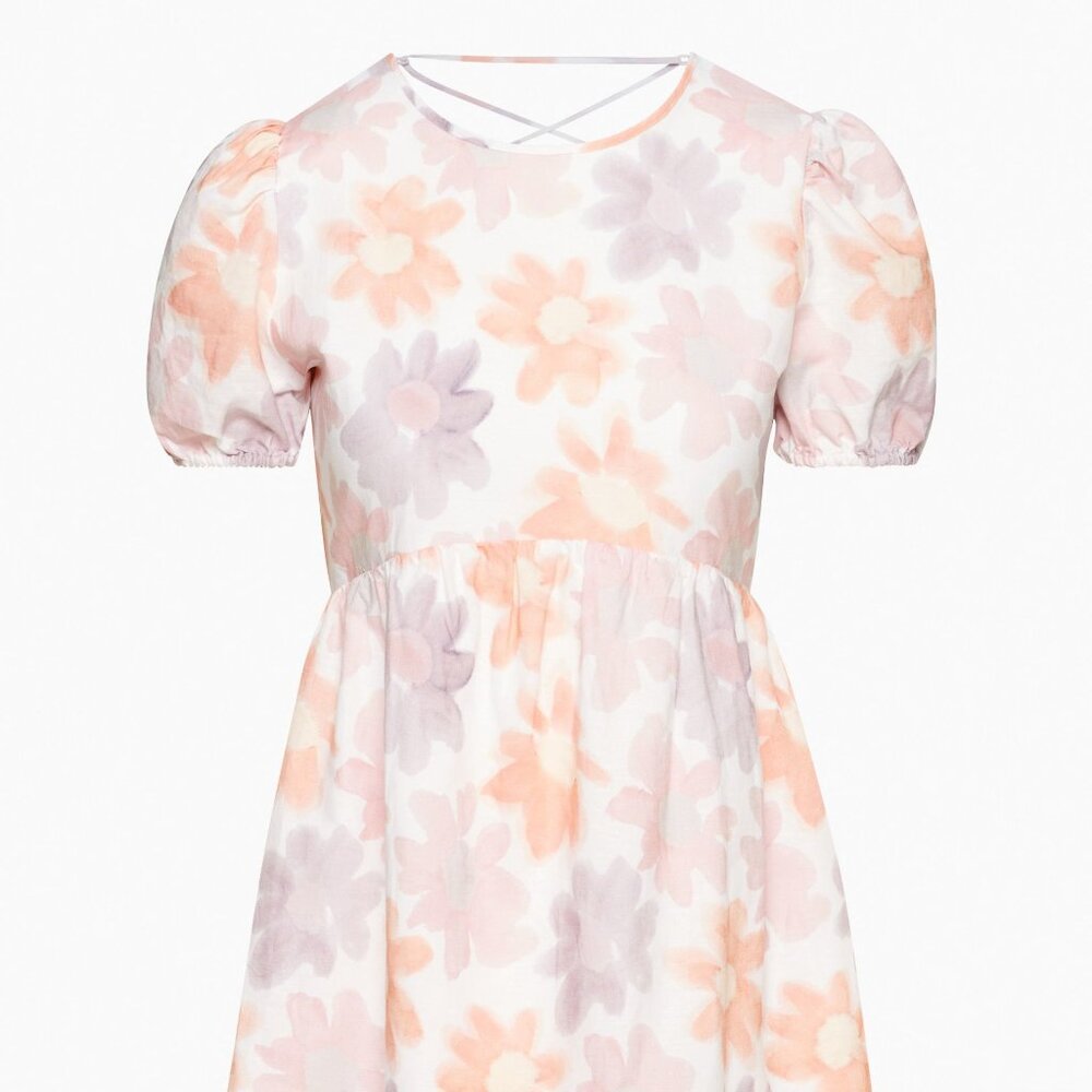 Aritzia Sunday Best Saida Dress | Puff-sleeve babydoll dress | Size: Small